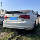 R Style Real Carbon Fiber / FRP Rear Trunk Lip Spoiler Sport Accessories Kits For Volkswagen VW Jetta MK6 Spoiler 2012-2018