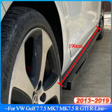 190cm For VW Golf 7 7.5 MK7 MK7.5 R GTI R-Line 2013-2019 Car Side Skirt Splitter Diffuser Winglet Side Wing Bumper Lip Bodykits