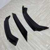 Car Front Bumper Lip Body Kit Spoiler Splitter Bumper Canard Lip Splitter For VW Polo MK6 GTI MPI TSI TGI 2017-2021 Tuning Black