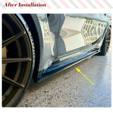 Carbon Fiber Car Side Skirts Body Kits For BMW 3 Series G80 M3 2019-2022 Car Underboard Side Door Bumper Skirts Extension Lip