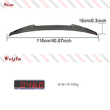 Carbon Fiber Car Rear Trunk Racing Spoiler for BMW 3Series E46 320i 325i 330i M3 Rear Boot Lid Highkick Duckbill Spoiler Wing