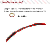 Carbon Fiber Trunk Spoiler Fits for BMW 6 Series F06 F13 640i 650i M Sport M6 2012-2018 Rear Boot Lid Highkick Spoiler Lip FRP