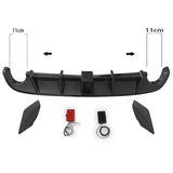 Rear Diffuser for Volkswagen Golf MK6 GTI 2008-2013 Glossy Black Car Body Kit Lip Bumper Spoiler Plastic Splitter