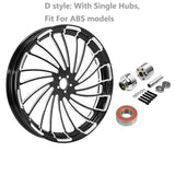 32" Front Wheel Rim Single / Dual Disc Hub Fit For Harley Touring Models 2008-2023