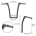 10'' 12'' 14'' 16''18" 20" Rise 1.25"Handlebar Bar For Fit Harley Sportster XL Softail FLST FXST