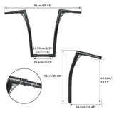 10'' 12'' 14'' 16''18" 20" Rise 1.25"Handlebar Bar For Fit Harley Sportster XL Softail FLST FXST