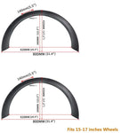 4Pcs 3.1"/80mm Universal Flexible Car Fender Flares Extra Wide Body Wheel Arches