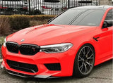 REAL CARBON FIBER Front Bumper Lip Splitters Cup Flaps Cover For BMW M5 F90 2017 2018 2019 PRK STYLE