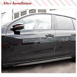 Carbon Fiber /PP Matte Black Car Side Skirt Extension Lips Racing Body Kits Apron for Volkswagen VW Golf MK6 GTI 2010-2013