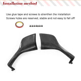 Real Carbon Fiber Car Front Bumper Lip Spoiler Splitters Cupwing for BMW E60 M Tech M Sport 2006-2010 Car Front Racing Body Kits