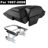 Motorcycle Razor Pack Trunk Backrest Pad Mounting Rack For Harley Tour Pak 1997-2022 Road King Street Electra Glide FLHT FLTRX