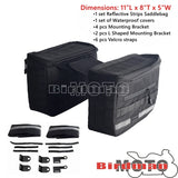 Motorcycle Saddle Storage Bags 1680 Denier Ballistic Nylon Tool Luggage Saddlebags For Harley Softail Dyna Sportster 1200 883