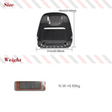 For Mercedes Benz W464 W463 G500 G63 2019UP Dry Carbon Fiber Seat Cover Trim Back Seat Cover Replacement Style Body Kits