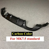 For Volkswagen Golf 7.5 GTI MK7.5 GTI TCR Car Rear Bumper Diffuser Rear Side Splitter Spoiler Lip for MK7.5 Golf 7.5 Standard