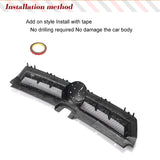 Dry Carbon Car Front Grille for Volkswagen VW Golf 7 MK7 GTI R 2014-2017 Car Front Grill Replacement Racing Kidney Grill