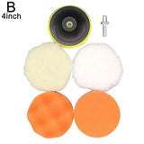 Car Polishing Pad Soft Wool Pad Waxing and Polishing Locomotive Body Polishing Disc Cleaning Scratch Removal Tool 3/4/5 Inch