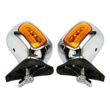 Motorcycle Rear View Mirrors LED Turn Signals For Honda Goldwing1800 GL1800 F6B 2013-2017