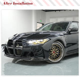Carbon Fiber Car Front Bumper Lip Spoiler for BMW 3 4 Series G80 M3 G82 M4 2020-2022 Front Bumper Lip Splitters Aprons Guard