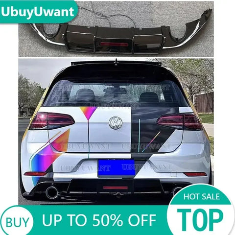 Lip Diffuser for Volkswagen GOLF 7 / 7.5 VII MK7 / 7.5 GTI R Series Hatchback Pre-replacement Rear Lip Bumper Diffuser MK8 GTI