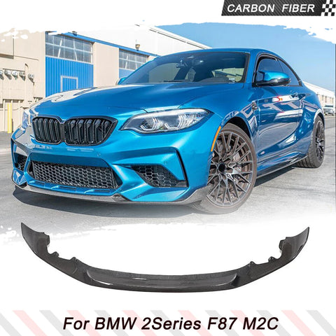 Carbon Fiber Front Bumper Lip Spoiler Splitters for BMW F87 M2 Competition M2C 2018 2019 2020 Front Bumper Spoiler Body Kits