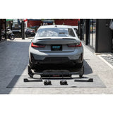 For BMW 3 Series G20 G28 2020-2022 Quality Dry Carbon Fiber Rear Bumper Rear Lip Spoiler Separator Diffuser Car Accessories WK 9