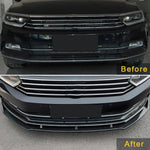 For Volkswagen Passat B8 2015-2022 3PCS Car Front Bumper Lip Body Kit Spoiler Splitter ABS Bumper Canard Bar Guard Auto Chin