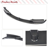 For BMW 3 Series F30 F31 M Sport 2013 - 2017 Car Front Bumper Lip Spoiler Winglets Splitters Carbon Fiber / ABS Black
