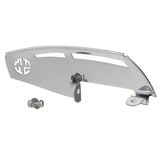 Chrome Rider Footboard Heel Guard For Harley FLD 12-16 FL Softail Switchback 1986-17 Touring Road King Street Electra Glide