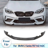 Carbon Fiber Front Bumper Lip Spoiler for BMW F87 M2 Competition M2C 2018 2019 2020 Car Front Lip Chin Apron Splitters Body Kit