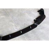 ABS Front Bumper Lip Spoiler Body Kit Splitter Cover for BMW F95 X5M 2019+ 3 Segments Carbon Look