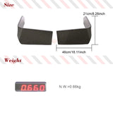 Car Front Bumper Splitters Air Vents Canards For Audi TTRS MK3 2016-2018 Carbon Fiber/FRP Balck Car Front Bumper Fins Body Kits