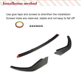 Carbon Fiber Front Lip for BMW 3 Series G20 M Sport Sedan 2019-2022 320i 330i M340i M Tech Front Bumper Lip Chin Spoiler