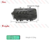 Dry Carbon Fiber Car Front Car Engine Cover Trim Fit For Chevrolet Corvette C8 2020-2023 Car Hood Engine Cover Trim