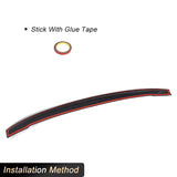 Car Rear Trunk Spoiler Wings Carbon Fiber for Audi A4 A4 Sline S4 Sedan 2017 2018 Racing Rear Spoiler Boot Lid Wing Lip Body Kit