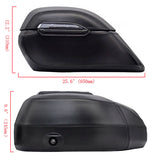 Motorcycle 21L Saddlebag Black Large Capacity For Suzuki Boulevard C50 C90 Storage Bag With Lock And Key Decorative Accessories