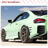 Car Side Skirts for BMW G87 M2 Base Coupe 2 Door 2023-2024 ABS Gloss Black Side Rocker Panel Extension Lip Body Trims