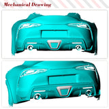 DRY Carbon Fiber Rear Tail Light Lamp Cover Trim Kit for Toyota Supra GR A90 MK5 2019-2024 Car Exterior Brake Light Stickers