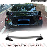 Car Rear Trunk Racing Spoiler Boot Lip Wing Spoiler For Toyota GT86 Subaru BRZ Coupe 2013-2019 Real Carbon Fiber Rear Wing Lip
