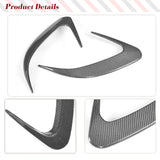 Carbon Fiber / FRP Car Rear Bumper Side Vent Trims Sticker Canards for Mercedes Benz W218 CLS-class Sedan 4 Door 2015 - 2017