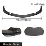 Carbon Fiber Car Front Bumper Lip Spoiler for Mercedes-Benz SLS Class SLS63 AMG C197 2010-2013 Front Lip Chin Apron Body Kit