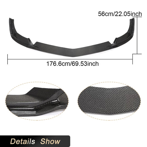 Carbon Fiber Car Front Bumper Lip Spoiler for Mercedes-Benz SLS Class SLS63 AMG C197 2010-2013 Front Lip Chin Apron Body Kit