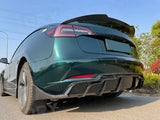 Rear Bumper Lip Chin Spoiler Bodykit For Tesla Model 3 Rear Bumper Lip Diffuser Splitters Spoiler