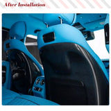 For Mercedes Benz W464 W463 G500 G63 2019UP Dry Carbon Fiber Seat Cover Trim Back Seat Cover Replacement Style Body Kits