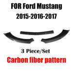 For Ford Mustang 2015-2017 Car Front Bumper Splitter Lip Diffuser Body Kit Spoiler Guard Spoiler Frontal Retrofit Accessories