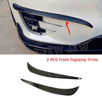For Tesla Model X 2016-2018 Carbon Fiber Car Trunk Bumper Canards Air Vent Trim Stripes Cover Stickers Splitters Car Styling
