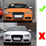For Audi A5 Sline S5 2012 - 2016 Front Bumper Fog Lamp Canards Fins Vent Trims Splitters Carbon Fiber