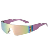 Unisex Punk Style Rimless Sunglasses