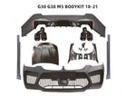 For BMW G30 G38 M5 body kit 18-21(front bumper +side skirt + rear bumper+hood+fender+exhaust pipe)