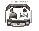 For BMW G30 G38 M5 body kit 18-21(front bumper +side skirt + rear bumper+hood+fender+exhaust pipe)