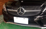 For Mercedes Benz W205 2014-2018 Front Diamond grille chrome silver/black